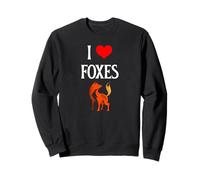 I Love Foxes I Heart Foxes Canidae Canine Canids Fox lover Sweatshirt