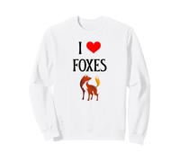I Love Foxes I Heart Foxes Canidae Canine Canids Fox lover Sweatshirt