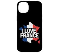 I Love France French Map Patriotic Pride Case for iPhone 14 Plus