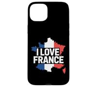 I Love France French Map Patriotic Pride Case for iPhone 15 Plus