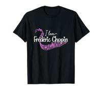 I Love Frédéric Chopin Classical Music Composer Art T-Shirt