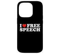 I Love Free Speech - Freedom Expression Political Statement Case for iPhone 14 Pro
