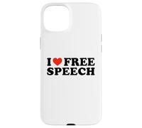 I Love Free Speech - Freedom Expression Political Statement Case for iPhone 15 Plus