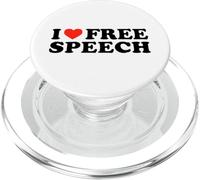 I Love Free Speech - Freedom Expression Political Statement PopSockets PopGrip for MagSafe