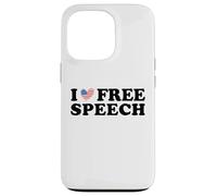 I Love Free Speech - USA Flag Freedom Political Statement Case for iPhone 13 Pro