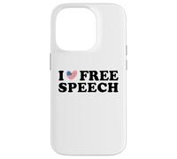 I Love Free Speech - USA Flag Freedom Political Statement Case for iPhone 14 Pro