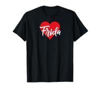 I Love Frida First Name Tshirt I Heart Named T-Shirt