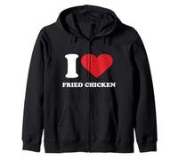 I Love FRIED CHICKEN I Heart FRIED CHICKEN Zip Hoodie