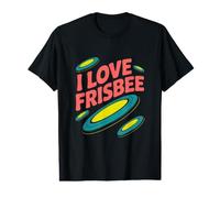 I Love Frisbee Passionate Play Design Value Graphic T-Shirt