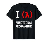 I Love Functional Programming White & Red Programmer Design T-Shirt