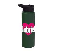 I Love Gabriel Cute First Name I Heart Gabriel Stainless Steel Insulated Water Bottle