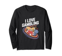 I Love Gambling Casino Poker Chips Dice Vegas Long Sleeve T-Shirt