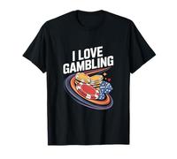 I Love Gambling Casino Poker Chips Dice Vegas T-Shirt