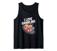 I Love Gambling Casino Poker Chips Dice Vegas Tank Top
