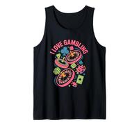 I Love Gambling Roulette Poker Dice Fun Tank Top