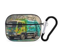 I Love Garbage Trucks AirPod Pro Case, Anti Scratch Hard PC Cover with Keychain, AirPod Pro 2nd/1st Case Accessories for Women Men, Black-Style