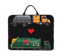 I Love Garbage Trucks Basics Laptop Carrying,16.5 Inch Bag for Laptop/Notebook/Tablet, Waterproof Briefcase Cover