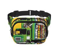 I Love Garbage Trucks Fanny Packs Belt Bag Small Fashion Crossbody Waist Pack Lightweight Sling Chest Bag Bumbag For Women Men Running Workout Hiking Traveling