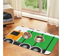 I Love Garbage Trucks Patterned Pet Feeding Mat with Water-Absorbing PU Top & Rubber Base - Anti-Slip Dog Cat Food Mat for Cats, Dogs & Pets, 30x45cm