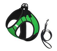 I Love Garbage Trucks Print Adjustable Harness Leash Set For Cats And Dogs, Soft Breathable Kitten Puppy Mesh Vest With Reflective Design, Escape-Proof Lead For Small Pets Walking Training