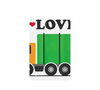 I Love Garbage Trucks Printing 10 Pcs Car Air Fresheners Cards For Scented Hanging Sheets For Bathroom With Rope