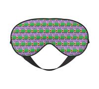 I Love Garbage Trucks Printing Versatile Sleep Eye Cover Soft Eye Mask Reversible for Meditation & Travel Eye Mask Unisex