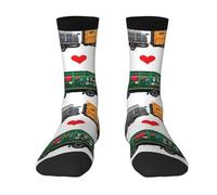 I Love Garbage Trucks Socks for Men & Women, Soft, Breathable, Flexible Comfort with Stylish Design, Best Gift