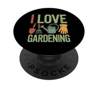 I Love Gardening Enthusiast Gardener Humor PopSockets Adhesive PopGrip