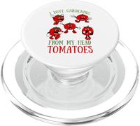I love Gardening from My Head Tomatoes - Breeds of Tomatoes PopSockets PopGrip for MagSafe