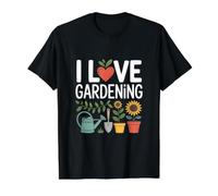 I Love Gardening Passion Planting Blooms Value Graphic T-Shirt, Men, Black, M