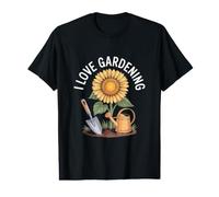 I Love Gardening Sunflower Nature Passion Value Graphic T-Shirt