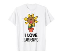 I Love Gardening Sunflower T-Shirt