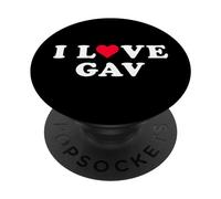 I Love Gav Matching Girlfriend & Boyfriend Gav Name PopSockets Swappable PopGrip