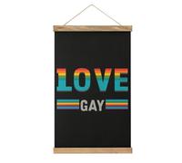 I Love Gay Porn Hanging Poster Frame Vertical Tapestry Wall Art for Home Office Decor