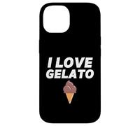 I Love Gelato Ice Cream Party Chocolate Gelato Cone Case for iPhone 14