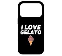 I Love Gelato Ice Cream Party Chocolate Gelato Cone Case for iPhone 17 Pro