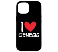 I Love Genesis Name Personalized Girl Woman BFF Friend Heart Case for iPhone 15