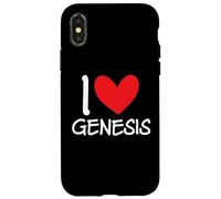 I Love Genesis Name Personalized Girl Woman BFF Friend Heart Case for iPhone X/XS