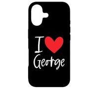 I Love George Name Personalized Boy Man BFF Friend Heart Case for iPhone 17