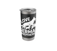 I Love German Shepherds Bold Statement Stainless Steel Insulated Tumbler