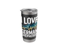I Love German Shepherds Canine Passion Stainless Steel Insulated Tumbler