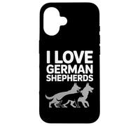 I Love German Shepherds Canine Pride Case for iPhone 16