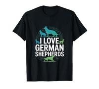 I Love German Shepherds Loyal Companions Value Graphic T-Shirt