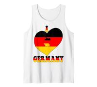 I Love Germany I Heart Berlin Proud German Pride Flag Map Tank Top