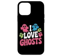 I Love Ghosts Colorful Happy Ghosts Fun Case for iPhone 12 mini