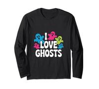 I Love Ghosts Colorful Spirits Fun Long Sleeve T-Shirt