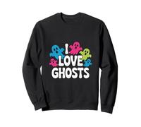 I Love Ghosts Colorful Spirits Fun Sweatshirt