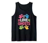 I Love Ghosts Vibrant Haunting Spirits Fun Tank Top