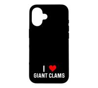 I Love Giant Clams - Heart - Distressed Case for iPhone 16