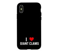 I Love Giant Clams - Heart - Distressed Case for iPhone X/XS